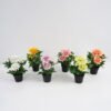 Artificial Flower 20*18*25CM Dahlia in pp pot GS-05521011-O1 Potted Flowers&Plants 3,000+ sqm showroom with thousands of artificial flowers, plants & trees ready for global sourcing.