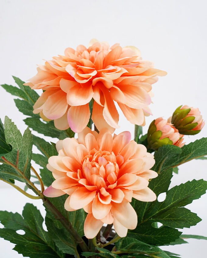 Artificial Flower 20*18*25CM Dahlia in pp pot GS-05521011-O1 Potted Flowers&Plants 3,000+ sqm showroom with thousands of artificial flowers, plants & trees ready for global sourcing.