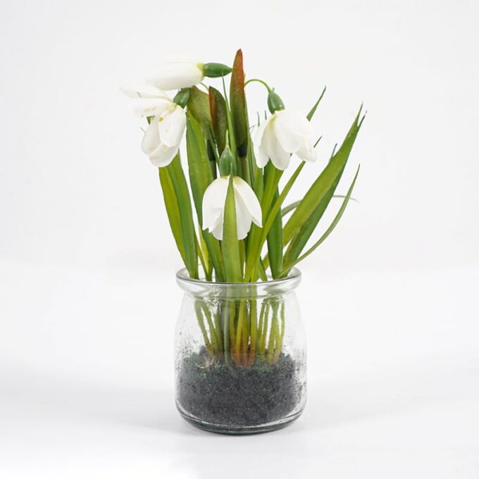 Artificial Flower 13*17CM Flower in glass pot GS-62921025 Potted Flowers&Plants 3,000+ sqm showroom with thousands of artificial flowers, plants & trees ready for global sourcing.