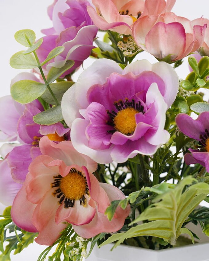 Artificial Flower 22*28CM Flower in pp pot GS-52821005 Potted Flowers&Plants YeahFlower is one of Chinese leading OEM manufacturers and exporters , supplying the silk flowers, wholesale artificial trees