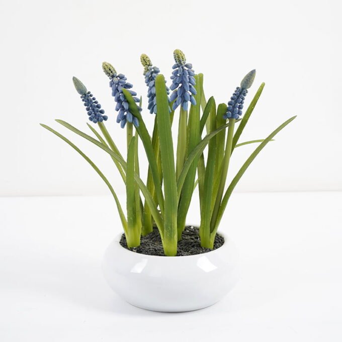 Artificial Flower 16*20CM Hyacinths in ceramic pot GS-62921021 Potted Flowers&Plants 3,000+ sqm showroom with thousands of artificial flowers, plants & trees ready for global sourcing.