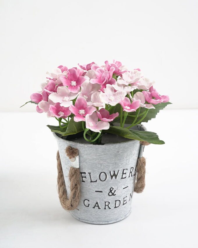 Artificial Flower Hydrangea in metal pot GS-63421003_5 Artificial Flower 15*15*18CM Hydrangea in metal pot GS-63421003 Potted Flowers&Plants YeahFlower is one of Chinese leading OEM manufacturers and exporters , supplying the silk flowers, wholesale artificial trees
