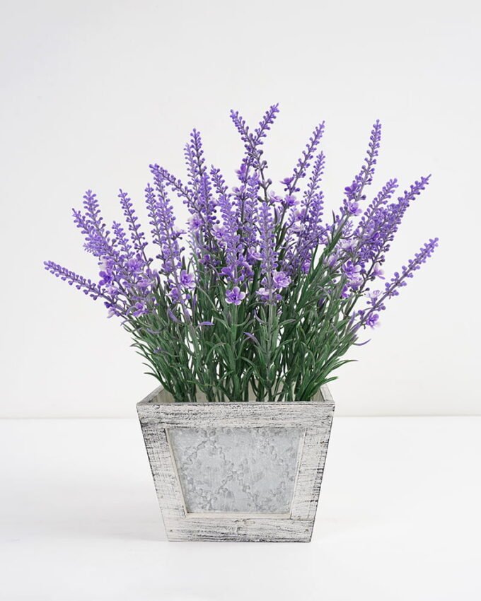 Artificial Flower 26*26*32cm Lavender in MDF Pot GS-03321093-Z1 Potted Flowers&Plants 3,000+ sqm showroom with thousands of artificial flowers, plants & trees ready for global sourcing.