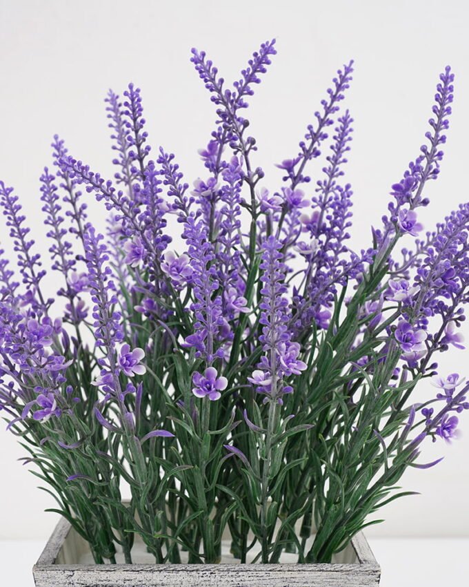 Artificial Flower 26*26*32cm Lavender in MDF Pot GS-03321093-Z1 Potted Flowers&Plants 3,000+ sqm showroom with thousands of artificial flowers, plants & trees ready for global sourcing.