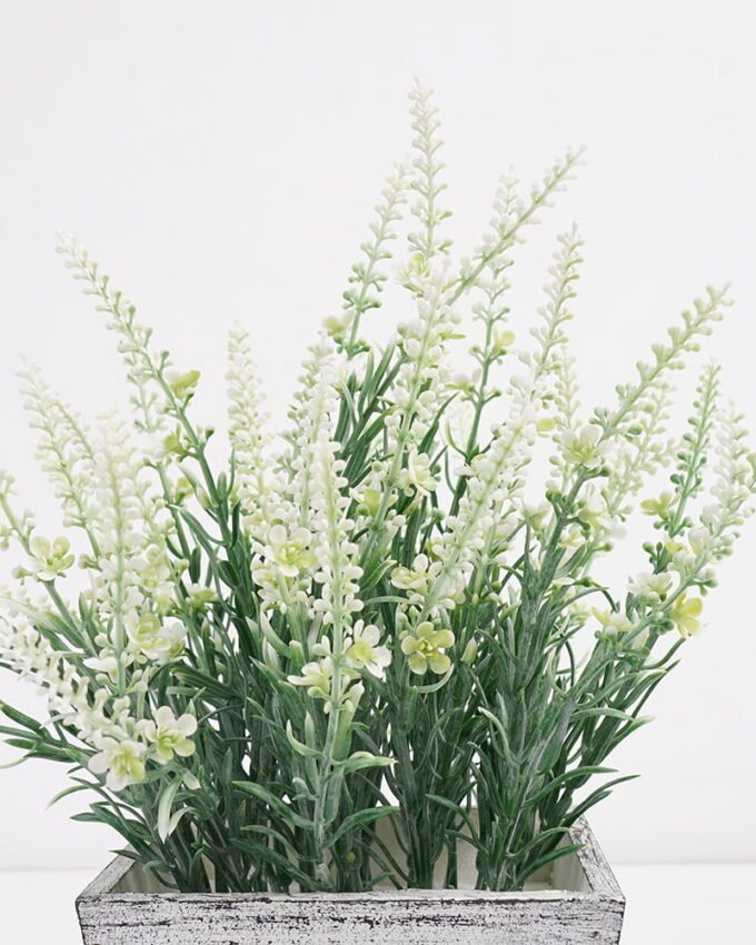 Artificial Flower 26*26*32cm Lavender in MDF Pot GS-03321094-W1 Potted Flowers&Plants 3,000+ sqm showroom with thousands of artificial flowers, plants & trees ready for global sourcing.