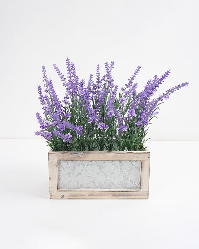 Artificial Flower 33*26*35cm Lavender in MDF pot GS-03321091-Z1 Potted Flowers&Plants 3,000+ sqm showroom with thousands of artificial flowers, plants & trees ready for global sourcing.