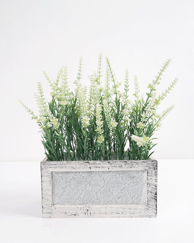 Artificial Flower 33*26*35cm Lavender in MDF pot GS-03321092-W1 Potted Flowers&Plants 3,000+ sqm showroom with thousands of artificial flowers, plants & trees ready for global sourcing.