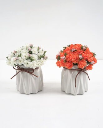 Artificial Flower 11*11*13CM Mini flower in ceramic pot GS-63421002 Potted Flowers&Plants YeahFlower is one of Chinese leading OEM manufacturers and exporters , supplying the silk flowers, wholesale artificial trees