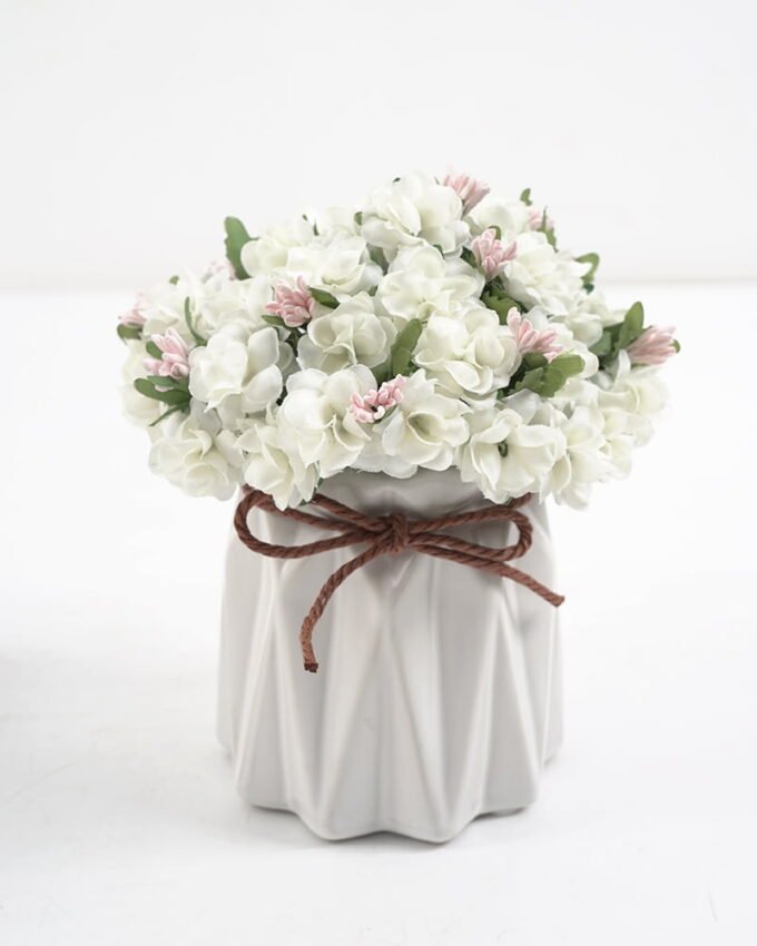Artificial Flower 11*11*13CM Mini flower in ceramic pot GS-63421002 Potted Flowers&Plants YeahFlower is one of Chinese leading OEM manufacturers and exporters , supplying the silk flowers, wholesale artificial trees