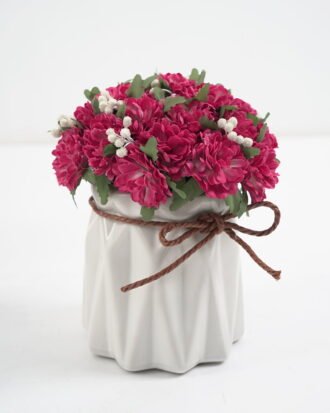 Artificial Flower 11*11*13CM Mum in ceramic pot GS-63421005-R1 Potted Flowers&Plants YeahFlower is one of Chinese leading OEM manufacturers and exporters , supplying the silk flowers, wholesale artificial trees