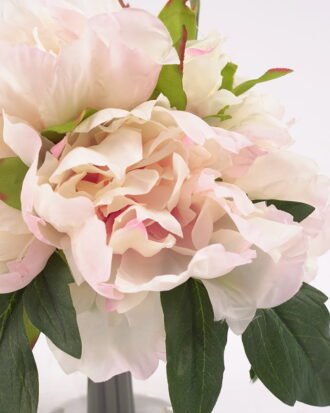 Artificial Flower 19*16*21CM Peony in glassware GS-06920001-P3 Potted Flowers&Plants YeahFlower is one of Chinese leading OEM manufacturers and exporters , supplying the silk flowers, wholesale artificial trees