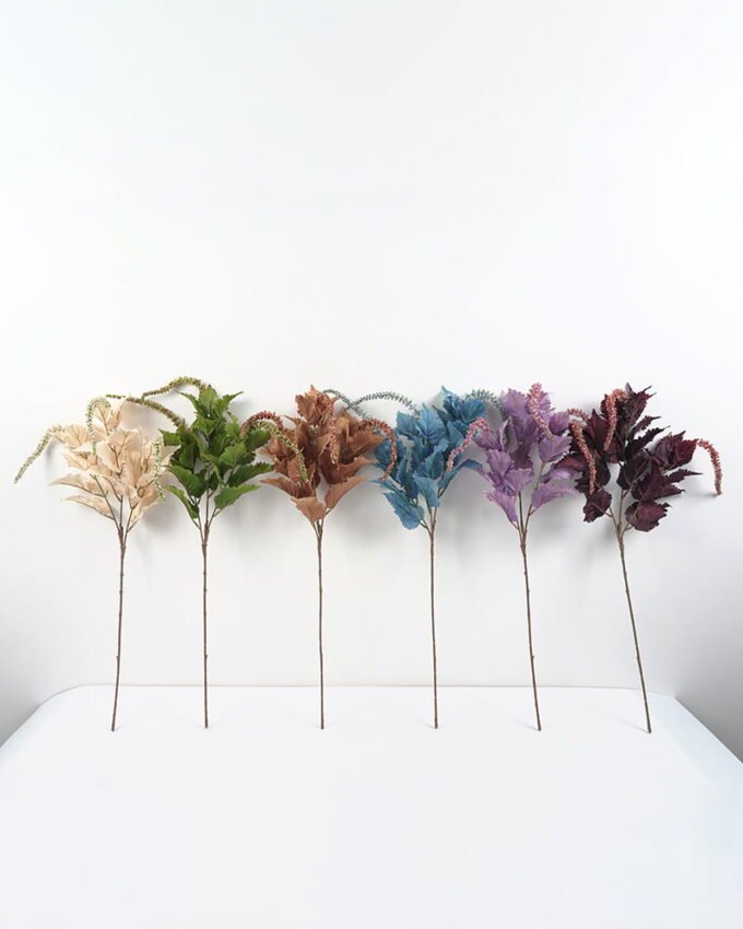Artificial Flower 25*89CM Perilla Leaf GS-41621002 Flowers Bush 3,000+ sqm showroom with thousands of artificial flowers, plants & trees ready for global sourcing.