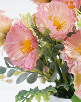 Artificial Flower 21*24CM Poppy in pp pot GS-52821004 Potted Flowers&Plants YeahFlower is one of Chinese leading OEM manufacturers and exporters , supplying the silk flowers, wholesale artificial trees