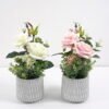 Artificial Flower 20*20*30CM Rose in cement pot GS-06921050 Potted Flowers&Plants 3,000+ sqm showroom with thousands of artificial flowers, plants & trees ready for global sourcing.
