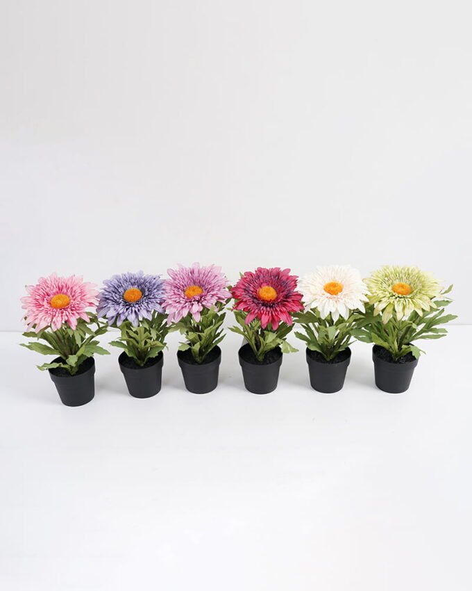 Artificial Flower 18*15*23CM Sunflowers in pp pot GS-05521007 Potted Flowers&Plants 3,000+ sqm showroom with thousands of artificial flowers, plants & trees ready for global sourcing.