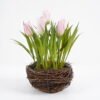 Artificial Flower 18*22CM Tulip in rattan pot GS-62921030 Potted Flowers&Plants 3,000+ sqm showroom with thousands of artificial flowers, plants & trees ready for global sourcing.