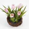 Artificial Flower 18*22CM Tulip in rattan pot GS-62921030 Potted Flowers&Plants 3,000+ sqm showroom with thousands of artificial flowers, plants & trees ready for global sourcing.