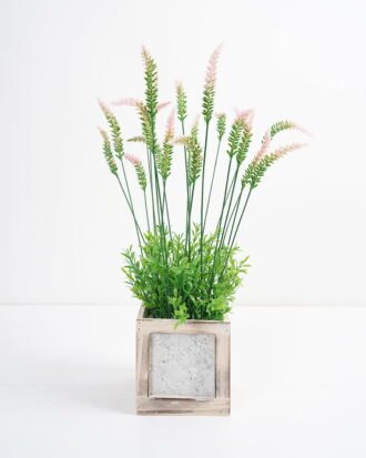 Artificial Flower 27*27*49cm Wheat in MDF POT GS-03321100 Potted Flowers&Plants YeahFlower is one of Chinese leading OEM manufacturers and exporters , supplying the silk flowers, wholesale artificial trees