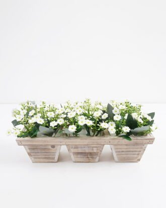 Artificial Flower 37*15*16cm flower in wooden pot GS-03321055 Potted Flowers&Plants YeahFlower is one of Chinese leading OEM manufacturers and exporters , supplying the silk flowers, wholesale artificial trees