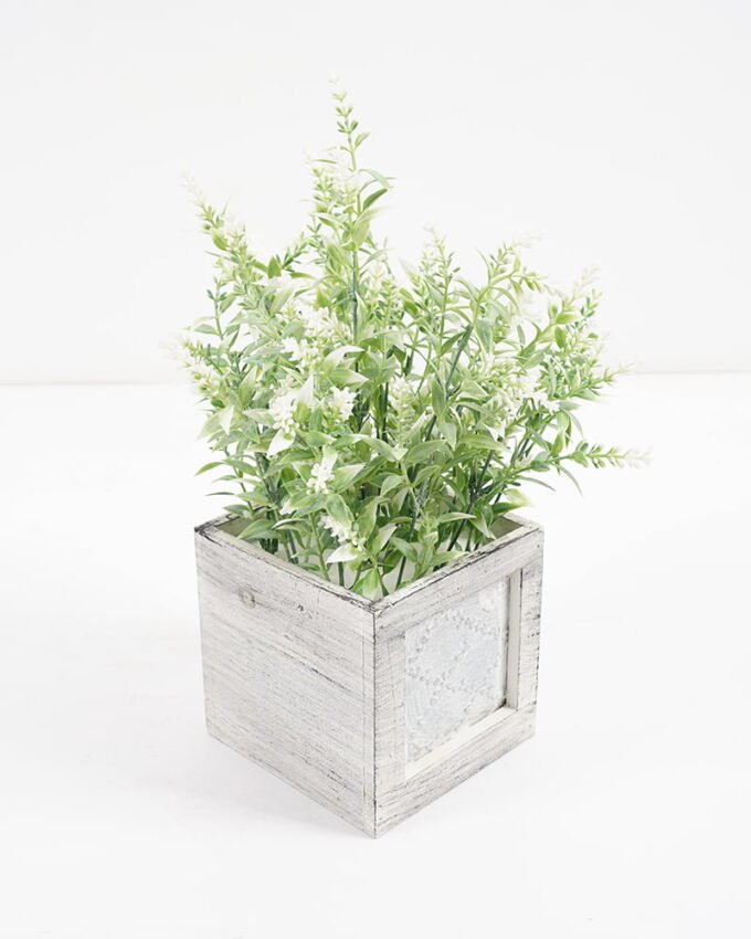 Artificial Flower 23*23*34cm lavender in wooden pot GS-03321039 Potted Flowers&Plants YeahFlower is one of Chinese leading OEM manufacturers and exporters , supplying the silk flowers, wholesale artificial trees