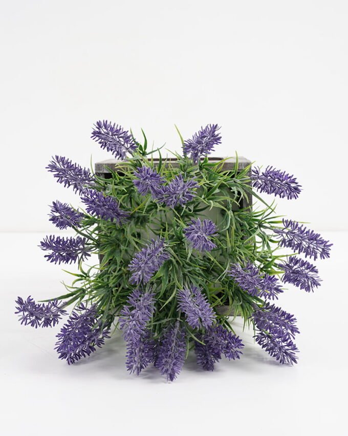 Artificial Flower 25*25*33cm lavender in wooden pot GS-03321044 Potted Flowers&Plants YeahFlower is one of Chinese leading OEM manufacturers and exporters , supplying the silk flowers, wholesale artificial trees