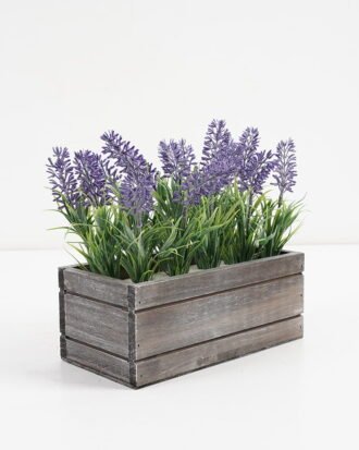 Artificial Flower 23*12*20.5cm lavender in wooden pot GS-03321045 Potted Flowers&Plants YeahFlower is one of Chinese leading OEM manufacturers and exporters , supplying the silk flowers, wholesale artificial trees