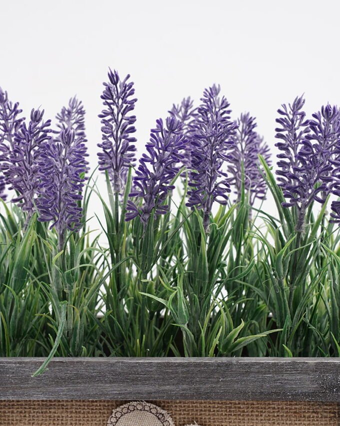 Artificial Flower 23*18*26cm lavender in wooden pot GS-03321046 Potted Flowers&Plants 3,000+ sqm showroom with thousands of artificial flowers, plants & trees ready for global sourcing.