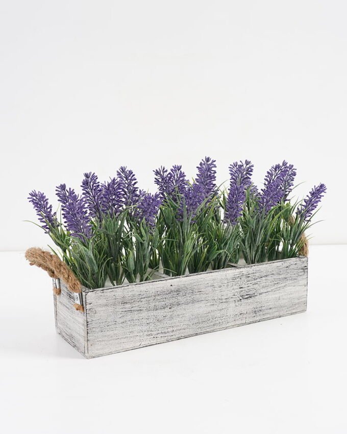 Artificial Flower 31*15*18cm lavender in wooden pot GS-03321050 Potted Flowers&Plants YeahFlower is one of Chinese leading OEM manufacturers and exporters , supplying the silk flowers, wholesale artificial trees