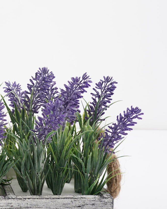 Artificial Flower 31*15*18cm lavender in wooden pot GS-03321050 Potted Flowers&Plants YeahFlower is one of Chinese leading OEM manufacturers and exporters , supplying the silk flowers, wholesale artificial trees