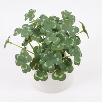 Artificial Plant 14*14*17.5cm Clover in ceramic pot GS-03321026-KSM Potted Flowers&Plants YeahFlower is one of Chinese leading OEM manufacturers and exporters , supplying the silk flowers, wholesale artificial trees