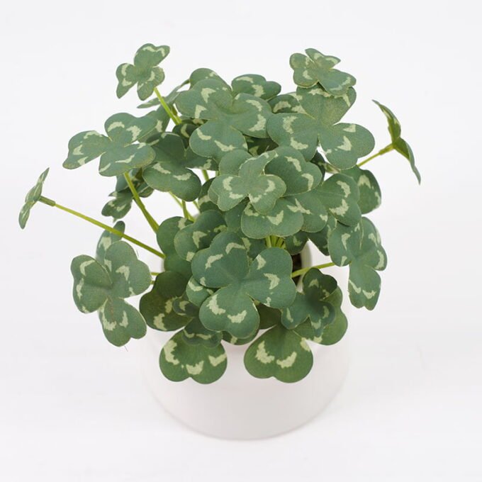 Artificial Plant 14*14*17.5cm Clover in ceramic pot GS-03321026-KSM Potted Flowers&Plants YeahFlower is one of Chinese leading OEM manufacturers and exporters , supplying the silk flowers, wholesale artificial trees