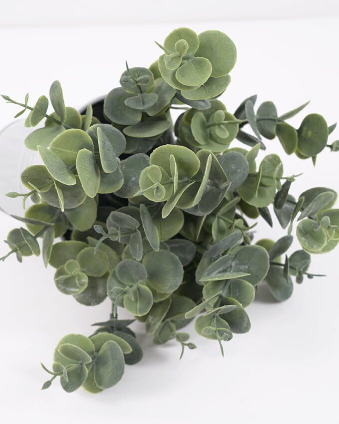 Artificial Plant 18*16*19CM Eucalyptus in metal pot GS-54021003 Leaves&Sprays&Foliages YeahFlower is one of Chinese leading OEM manufacturers and exporters , supplying the silk flowers, wholesale artificial trees
