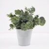 Artificial Plant 18*16*19CM Eucalyptus in metal pot GS-54021003 Leaves&Sprays&Foliages YeahFlower is one of Chinese leading OEM manufacturers and exporters , supplying the silk flowers, wholesale artificial trees