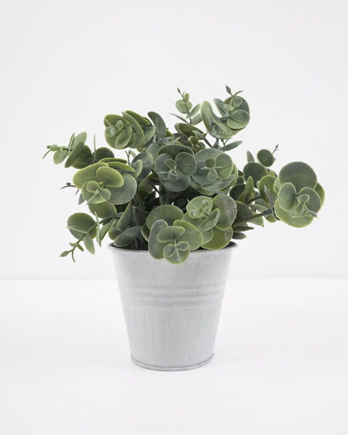 Artificial Plant 18*16*19CM Eucalyptus in metal pot GS-54021003 Leaves&Sprays&Foliages YeahFlower is one of Chinese leading OEM manufacturers and exporters , supplying the silk flowers, wholesale artificial trees