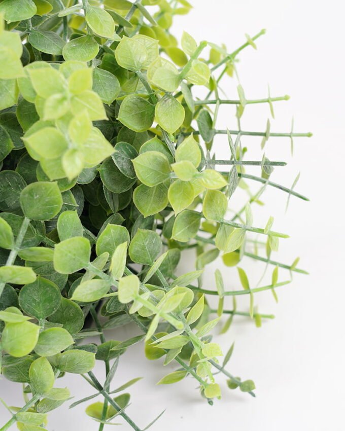 Artificial Plant 15*15*16cm  Eucalyptus in pp pot GS-51721042 Potted Flowers&Plants YeahFlower is one of Chinese leading OEM manufacturers and exporters , supplying the silk flowers, wholesale artificial trees