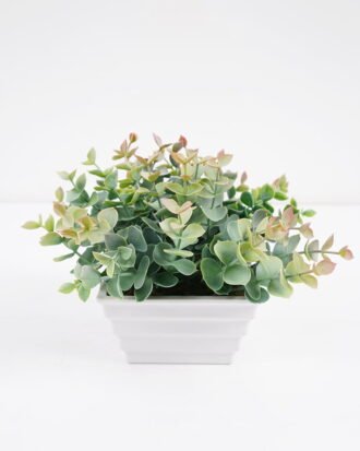 Artificial Plant 21*19*16cm Eucalyptus in pp pot GS-51721059 Potted Flowers&Plants YeahFlower is one of Chinese leading OEM manufacturers and exporters , supplying the silk flowers, wholesale artificial trees