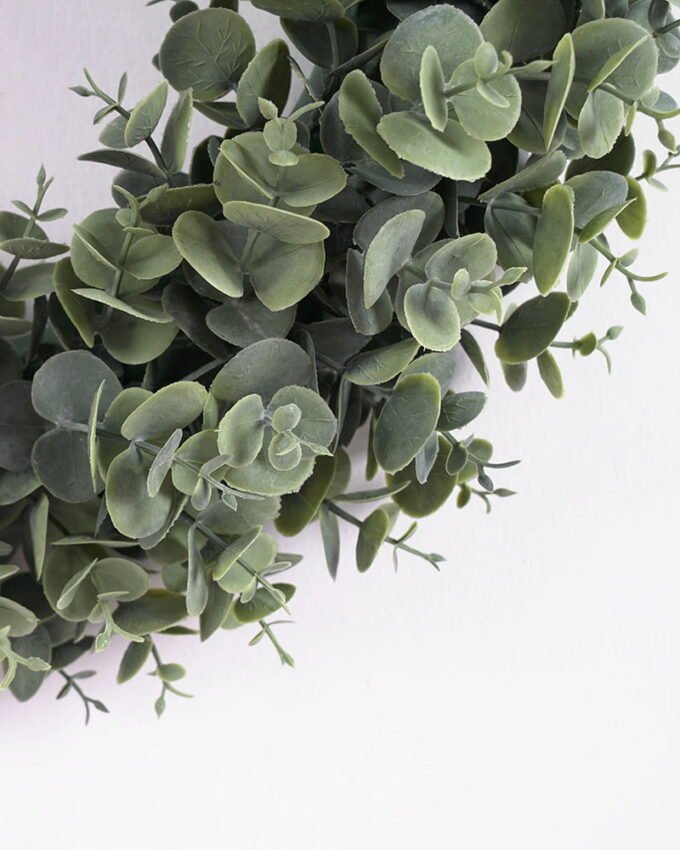 Artificial Plant 38*38*8CM Eucalyptus wreath GS-54021002 WREATH YeahFlower is one of Chinese leading OEM manufacturers and exporters , supplying the silk flowers, wholesale artificial trees
