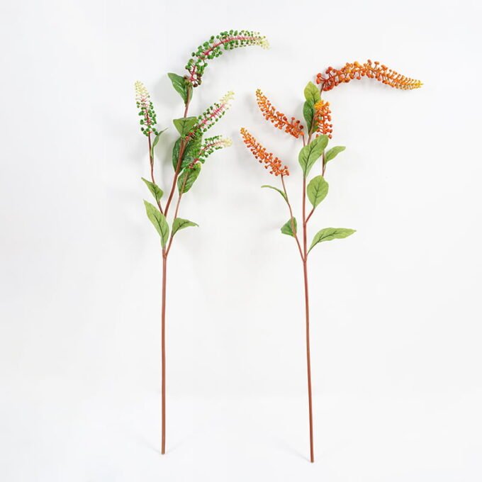 Artificial Plant 4*84CM Four heads full fruits+leaf GS-41521010 Leaves&Sprays&Foliages YeahFlower is one of Chinese leading OEM manufacturers and exporters , supplying the silk flowers, wholesale artificial trees