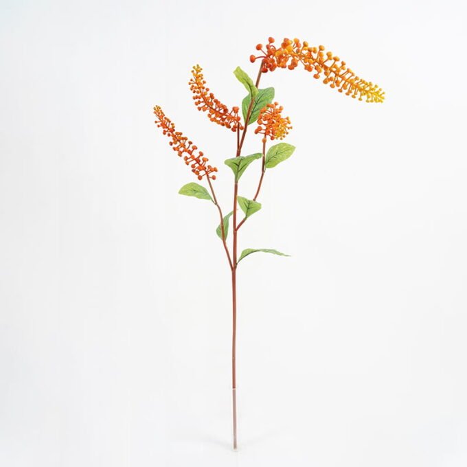 Artificial Plant 4*84CM Four heads full fruits+leaf GS-41521010 Leaves&Sprays&Foliages YeahFlower is one of Chinese leading OEM manufacturers and exporters , supplying the silk flowers, wholesale artificial trees