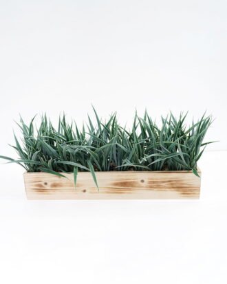 Artificial Plant 52*14*24cm  Grass in wood pot GS-51721050 Potted Flowers&Plants YeahFlower is one of Chinese leading OEM manufacturers and exporters , supplying the silk flowers, wholesale artificial trees