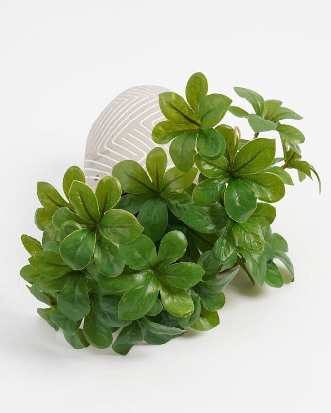 Artificial Plant 20*17*21cm Real Touch Leaf in Cement pot GS-03321074 Potted Flowers&Plants 3,000+ sqm showroom with thousands of artificial flowers, plants & trees ready for global sourcing.