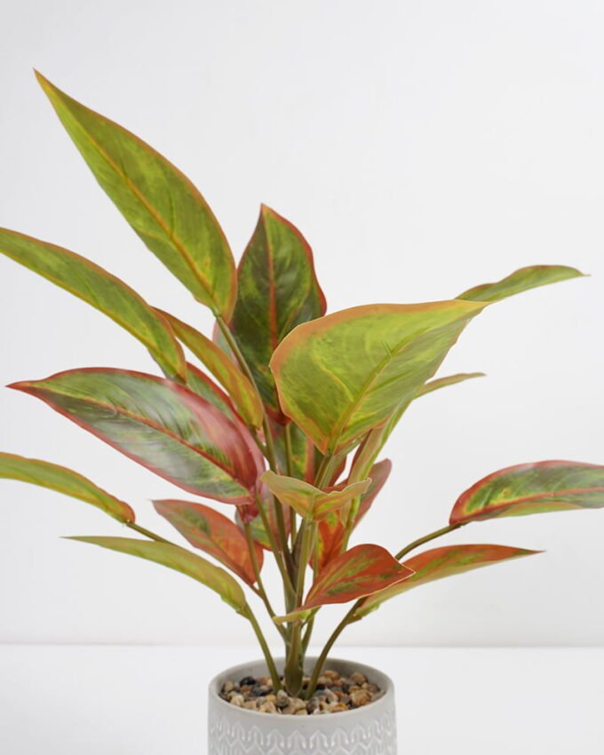 Artificial Plant 38*38*45cm Rohdea japonica in Cement pot GS-06921032-G1 Potted Flowers&Plants 3,000+ sqm showroom with thousands of artificial flowers, plants & trees ready for global sourcing.