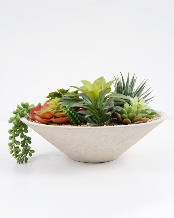 Artificial succulent 31*31*16cm Succulent in cement pot GS-51721021 Succulent YeahFlower is one of Chinese leading OEM manufacturers and exporters , supplying the silk flowers, wholesale artificial trees