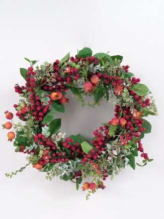 Artificial Flower 45*45*12CM Lemon wreath GS-57721004 WREATH 3,000+ sqm showroom with thousands of artificial flowers, plants & trees ready for global sourcing.