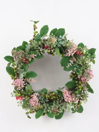 Artificial Flower 32*32*11CM Sweet fruit wreath GS-57721002 WREATH 3,000+ sqm showroom with thousands of artificial flowers, plants & trees ready for global sourcing.