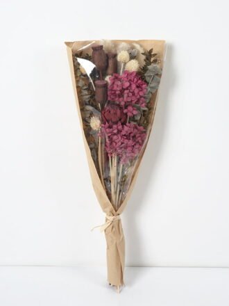 Dried Flowers 20*50CM Dried natural items bouquet with paper wrapped(145g/bouquet, H:50CM) GS-56621057 Bouquet 3,000+ sqm showroom with thousands of artificial flowers, plants & trees ready for global sourcing.