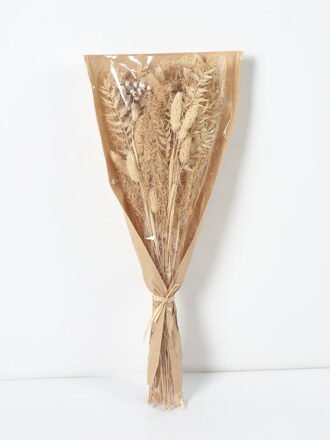 Dried Flowers 20*50CM Dried natural items bouquet with paper wrapped(145g/bouquet, H:50CM) GS-56621057 Bouquet 3,000+ sqm showroom with thousands of artificial flowers, plants & trees ready for global sourcing.