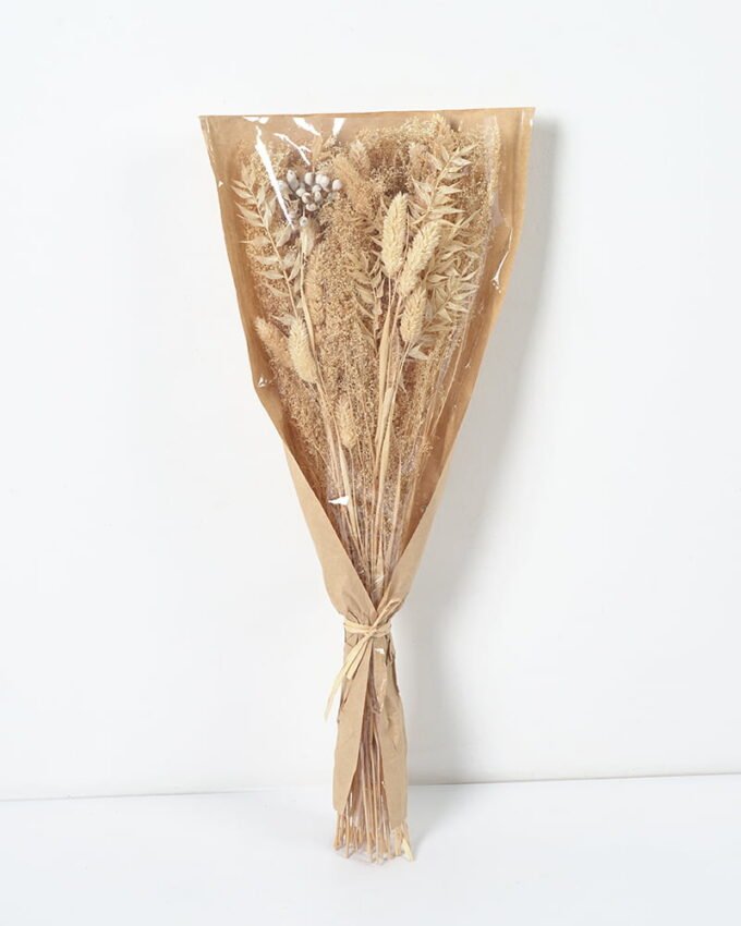 Dried Flowers 20*50CM Dried natural items bouquet with paper wrapped(90g/bouquet, H:50CM) GS-56621044 Bouquet 3,000+ sqm showroom with thousands of artificial flowers, plants & trees ready for global sourcing.
