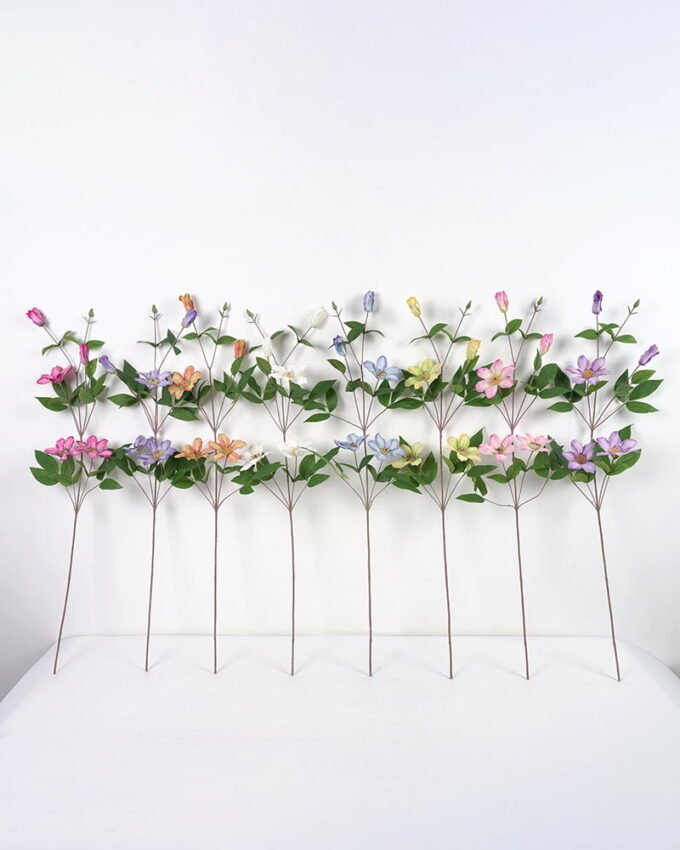 Artificial Flower 25*77CM Clematis florida thunb GS-14521003 Single Flowers YeahFlower is one of Chinese leading OEM manufacturers and exporters , supplying the silk flowers, wholesale artificial trees