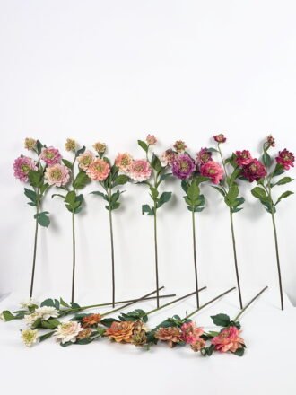 Artificial Flower 16*32CM Hydrangea GS-63821002 Single Flowers 3,000+ sqm showroom with thousands of artificial flowers, plants & trees ready for global sourcing.